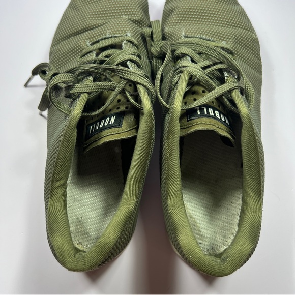 NOBULL SuperFabric Crossfit Trainer Shoes Men Size 11 Green Sneakers No Insoles - Picture 7 of 10